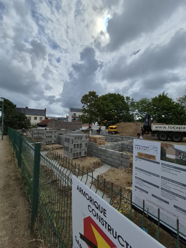 Avancement du chantier le 23 juillet 2025