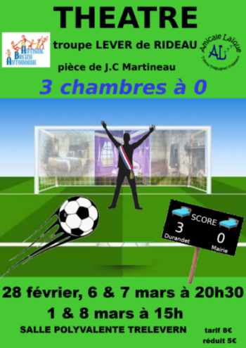 Théâtre dimanche 8 mars au profit d&rsquo;ABA